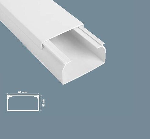 Mutlusan 80x60 Plastik Kablo Kanalı Eko 24 Metre