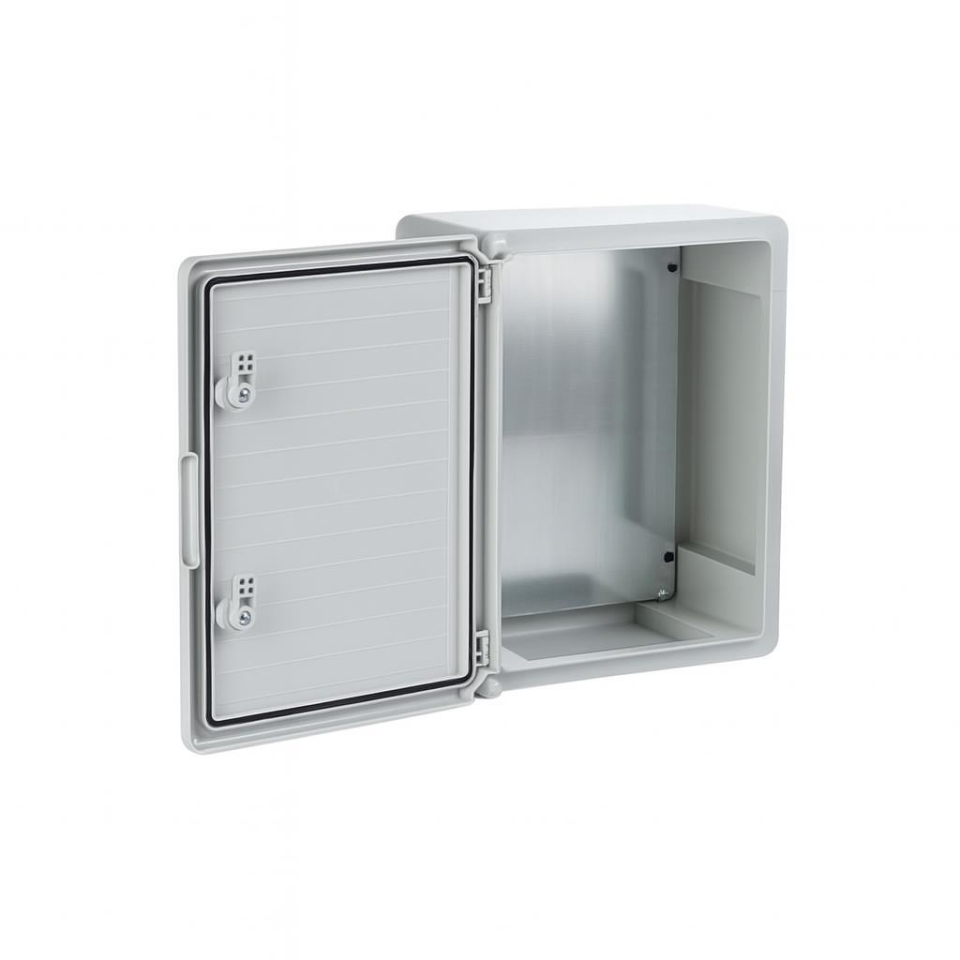 Çetinkaya Pano ÇP 5022 – 18x24x12 cm Opak Kapaklı ABS Polikarbon Elektrik Panosu, Galvaniz Taban Saçlı
