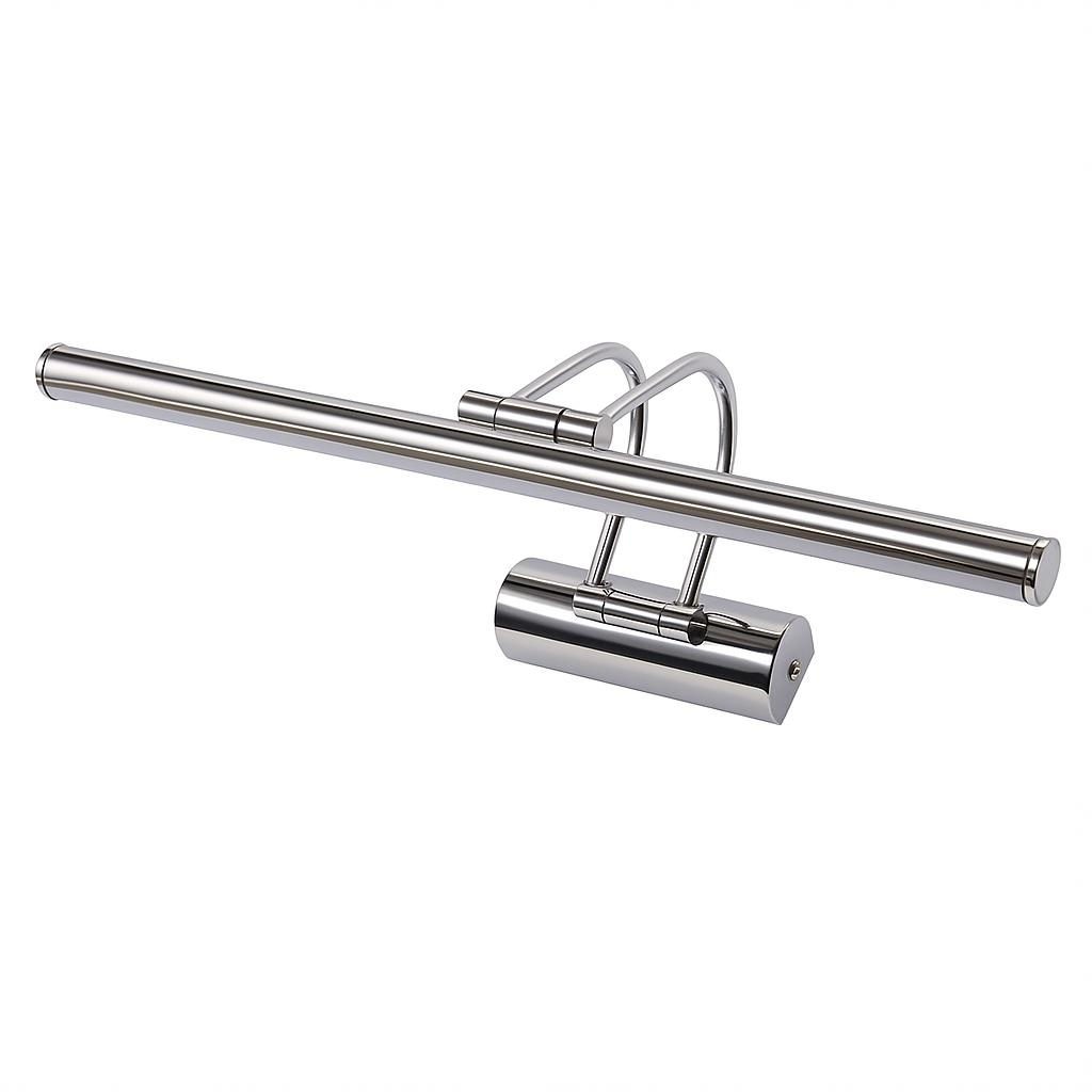 SekaTech 35cm Flüt Aplik – Krom Kasa, 6W 3200K Gün Işığı LED Ayna Üstü Banyo ve Tablo Aydınlatma Lambası