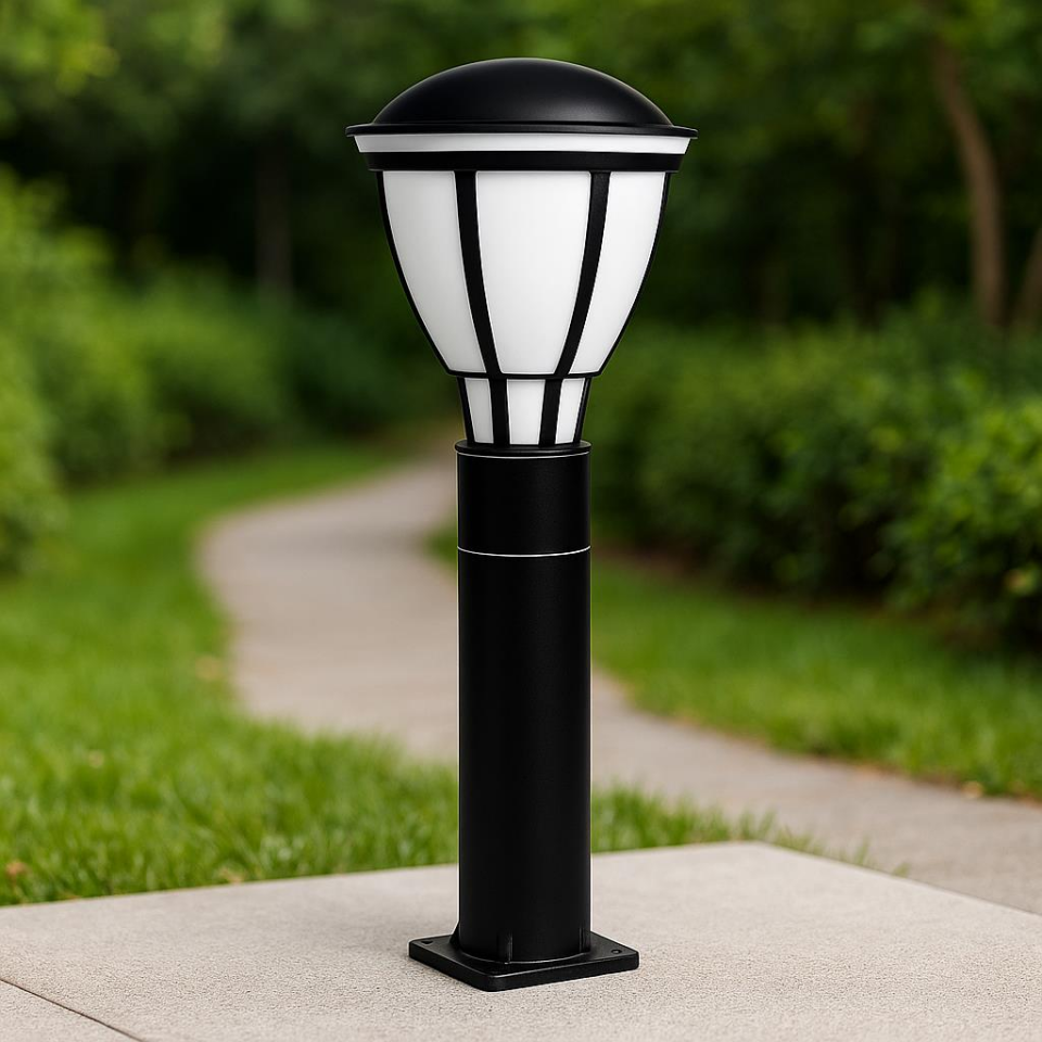 Zita Kupa Serisi 50 cm E27 Duylu Set Üstü Bahçe Aydınlatma Armatürü – Değiştirilebilir Ampullü, IP54