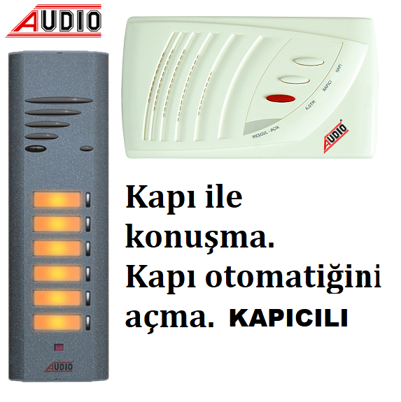 Audio 14 Daire Kapıcılı Çift Zilli Komple Paket