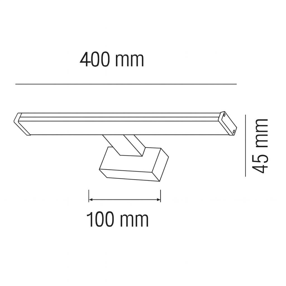 Horoz Leylek 8 Watt 4200K LED Ayna ve Resim Apliği 40 cm 220V 720 Lümen – Modern Krom Tasarım