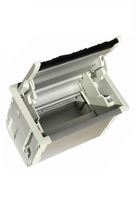 Ne-Ad 5 Modül Masa Üstü Priz Kutusu Boş Aluminyum Kapaklı 3205