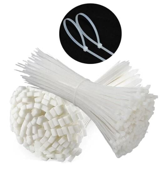 Çetsan 3,6x200 Beyaz Kablo Bağı 20cm Plastik Cırt Kelepçe Toplayıcı-100 Adet
