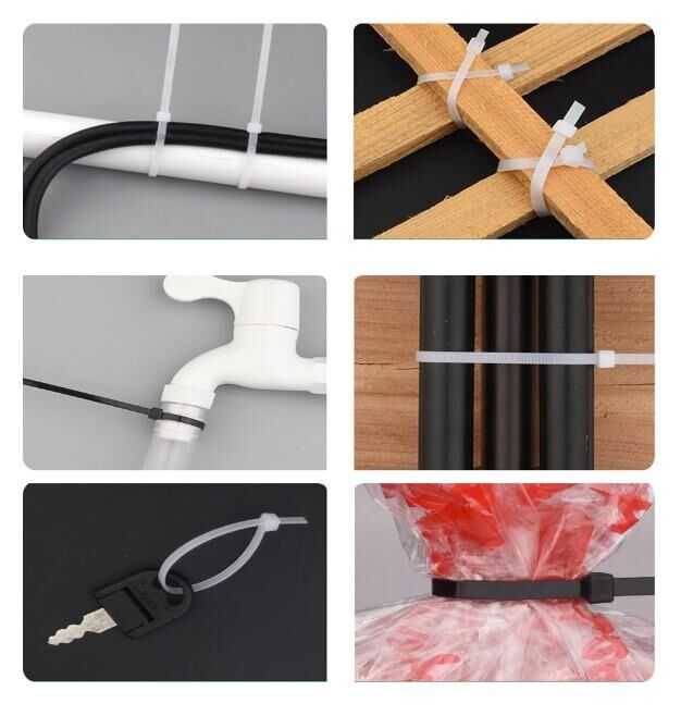 Çetsan 3,6x200 Beyaz Kablo Bağı 20cm Plastik Cırt Kelepçe Toplayıcı-100 Adet