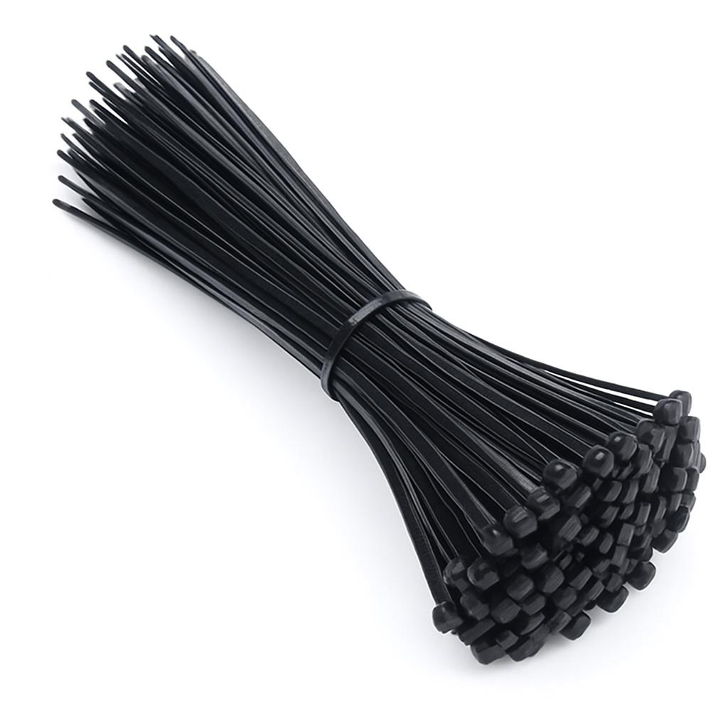Çetsan 3,6x150 Siyah 15cm Kablo Bağı Plastik Cırt Kelepçe Toplayıcı-100 Adet