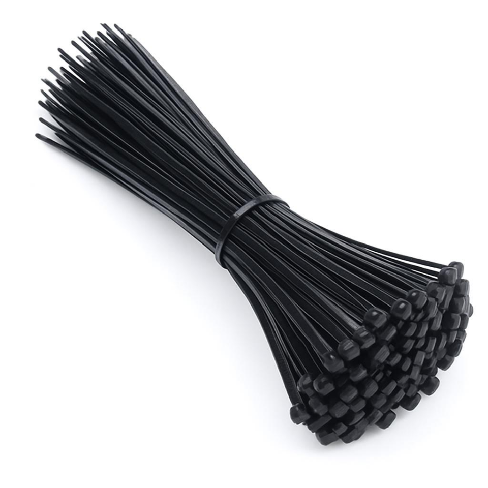 Çetsan 3,6x150 Siyah 15cm Kablo Bağı Plastik Cırt Kelepçe Toplayıcı-100 Adet