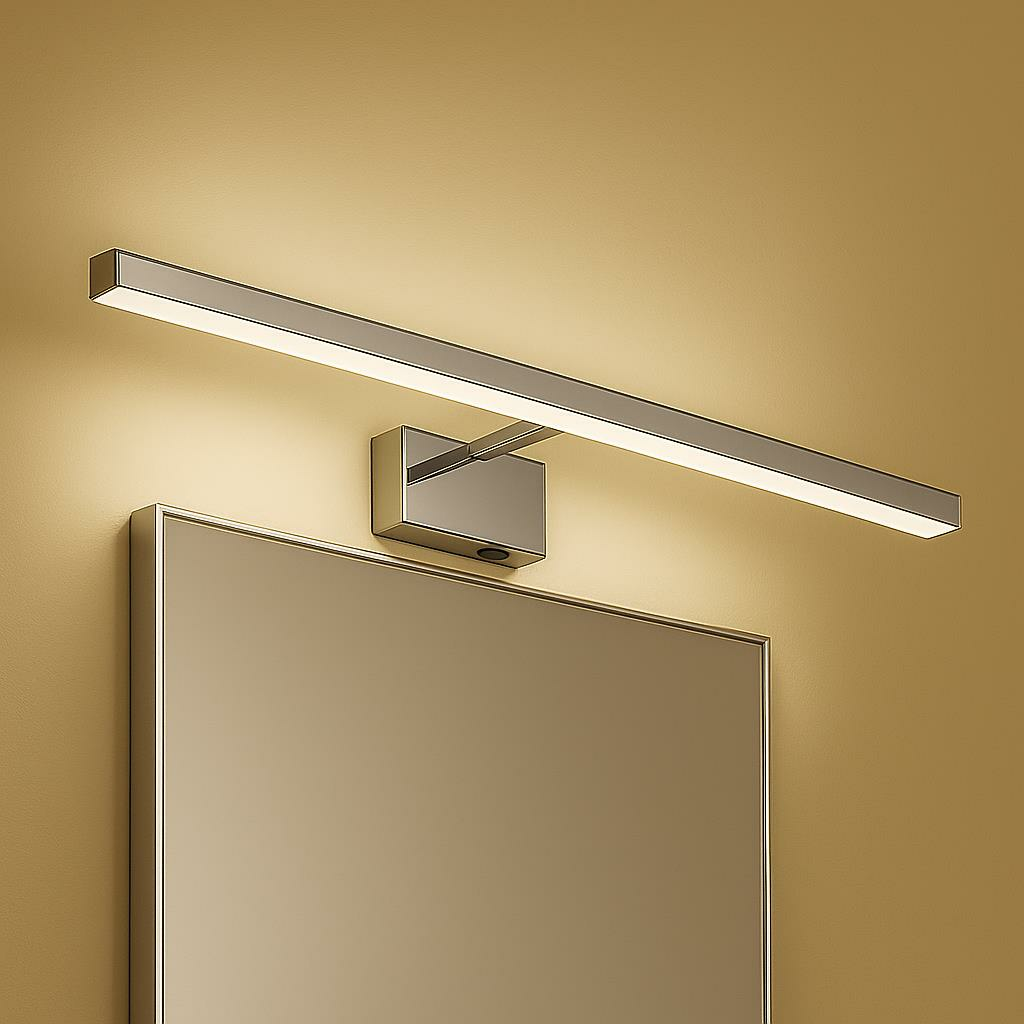 Horoz Kanarya 40 cm 8W LED Ayna ve Resim Apliği | 4200K Doğal Beyaz, 720 Lümen, IP45 Su Korumalı, Açma/Kapama Anahtarlı, 64W Eşdeğer, Banyo & Makyaj Aplik, 220V