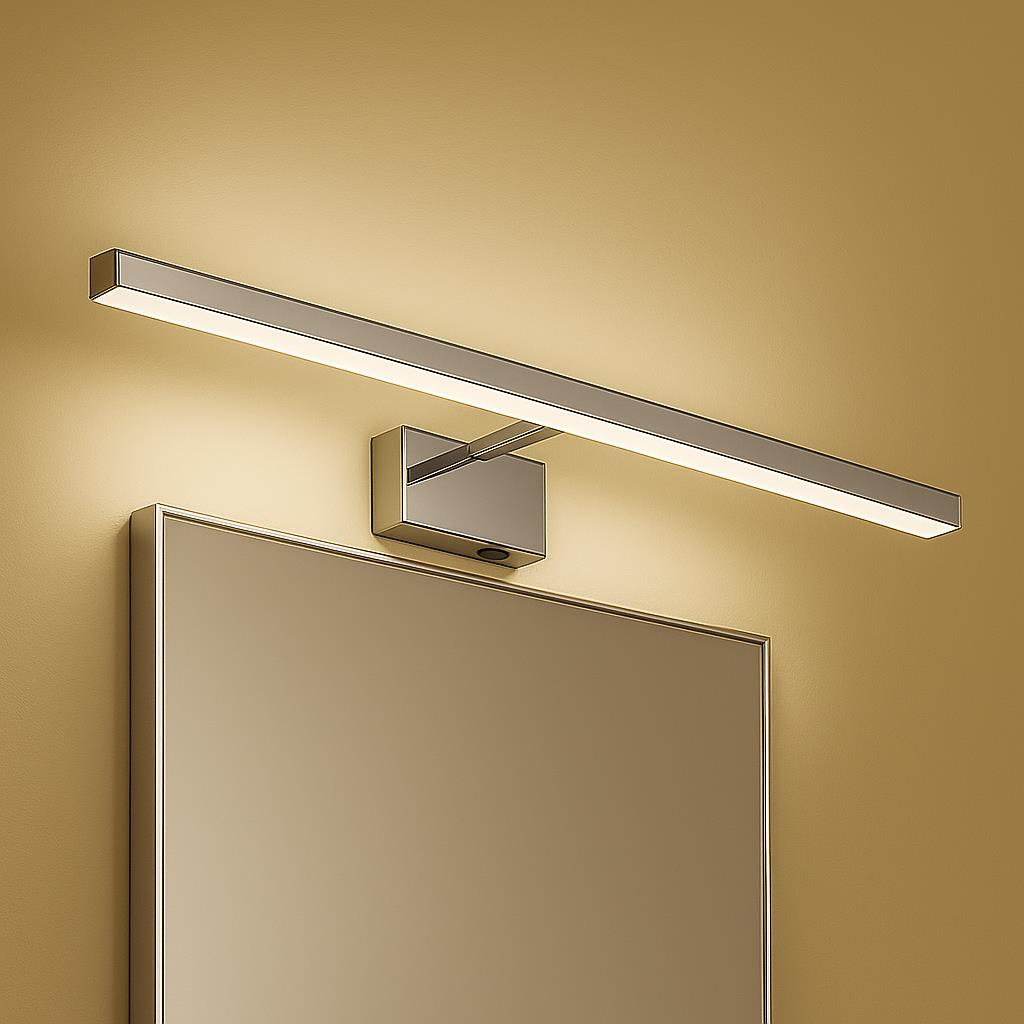 Horoz Kanarya 40 cm 8W LED Ayna ve Resim Apliği | 4200K Doğal Beyaz, 720 Lümen, IP45 Su Korumalı, Açma/Kapama Anahtarlı, 64W Eşdeğer, Banyo & Makyaj Aplik, 220V