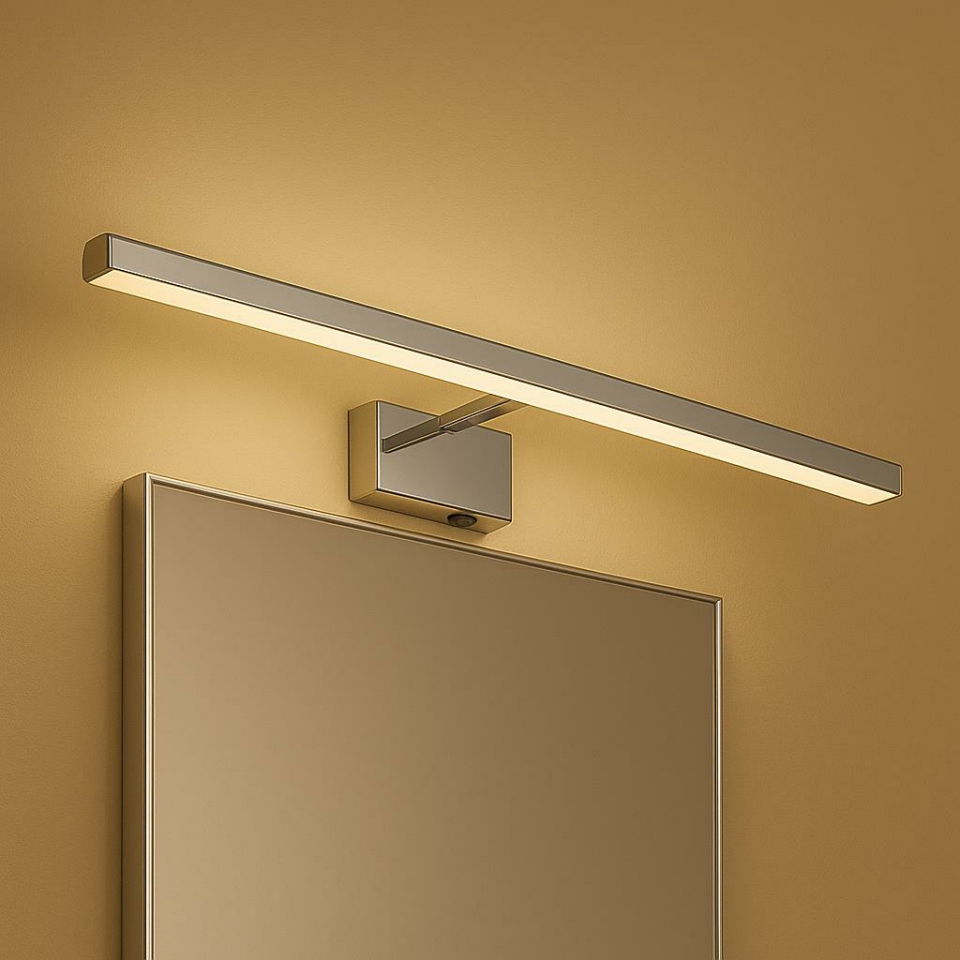 Horoz Kanarya 40 cm 8W LED Ayna ve Resim Apliği | 4200K Doğal Beyaz, 720 Lümen, IP45 Su Korumalı, Açma/Kapama Anahtarlı, 64W Eşdeğer, Banyo & Makyaj Aplik, 220V