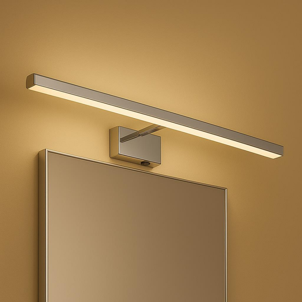 Horoz Kanarya 40 cm 8W LED Ayna ve Resim Apliği | 4200K Doğal Beyaz, 720 Lümen, IP45 Su Korumalı, Açma/Kapama Anahtarlı, 64W Eşdeğer, Banyo & Makyaj Aplik, 220V