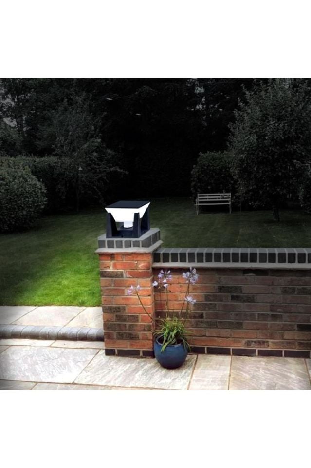 Zita Bahçe Aydınlatma Armatürü E27 Duylu Piramit Set Üstü Bahçe Lambası Dış Mekan Suya Dayanıklı