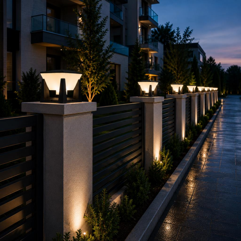 Zita 351 Piramit Bahçe Duvar Üstü Aydınlatma | E27 Duy (Ampul Hariç) | IP54 | UV Korumalı | ABS Gövde | 200x205 mm