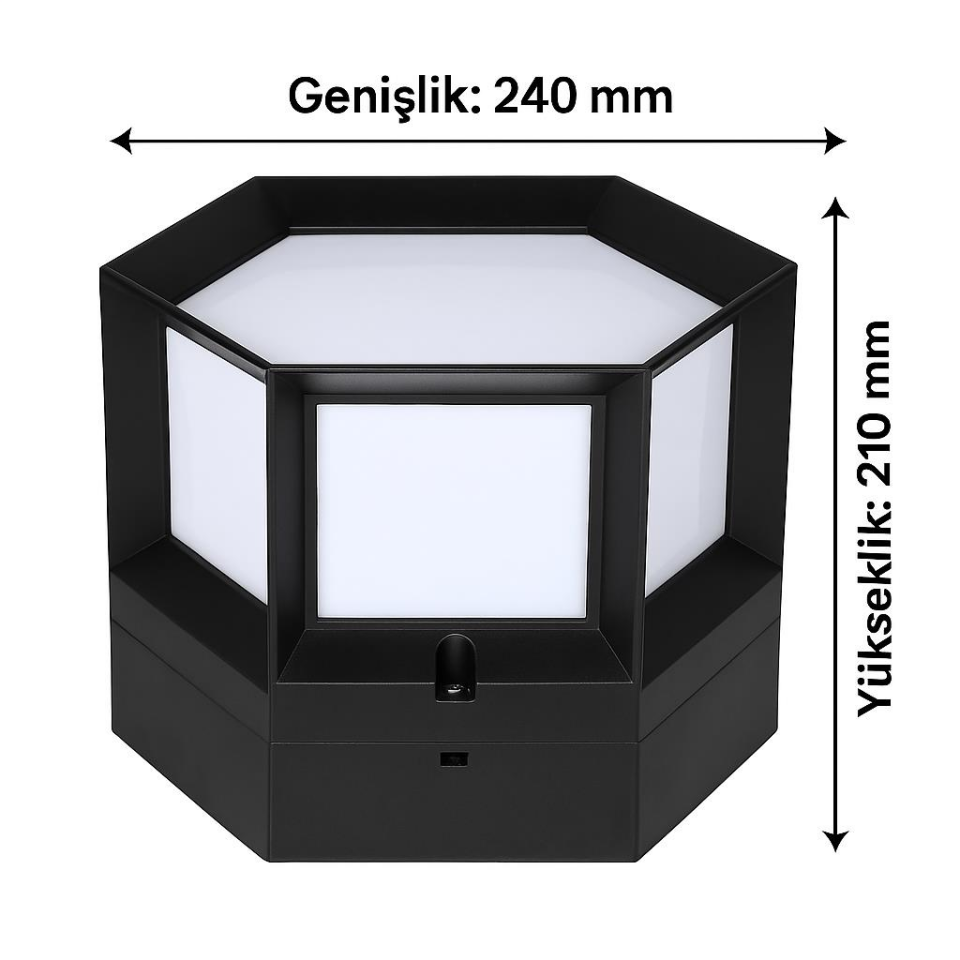 Zita Ultra6 Set Üstü Bahçe Aydınlatma Lambası – E27 Duy, IP54 Suya Dayanıklı, UV ve Darbelere Karşı Dayanıklı,Dış Mekan Bahçe Duvar Üstü Lamba