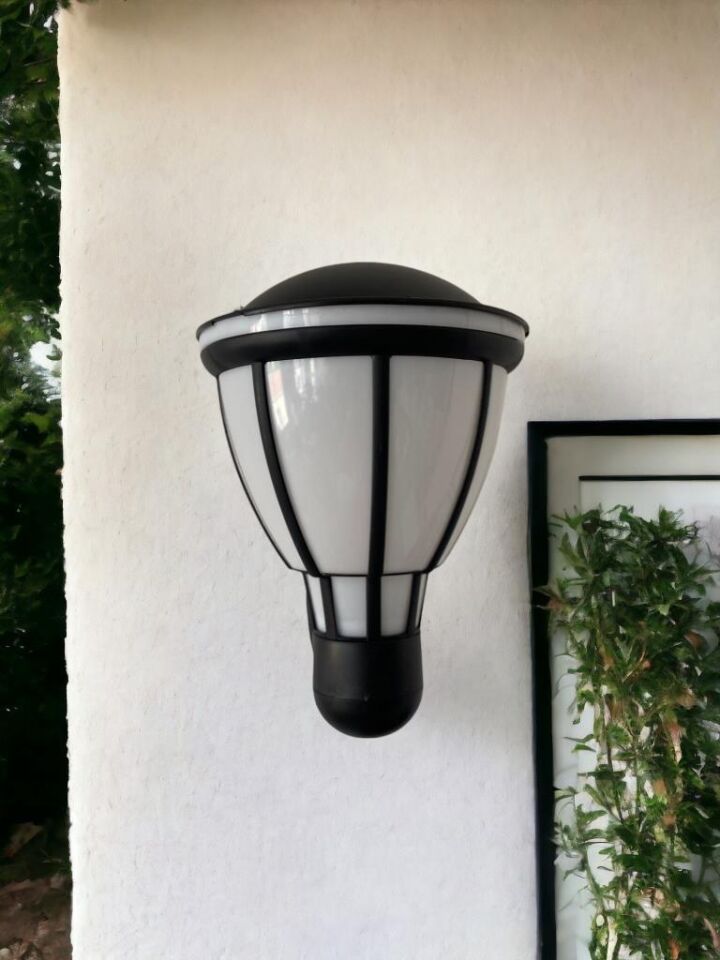 Zita Kupa Bahçe Duvar Apliği 37 cm | E27 Duy | IP54 Dış Mekan Aydınlatma | UV Protection | Teras, Veranda ve Yürüyüş Yolu (Ampul Hariç)