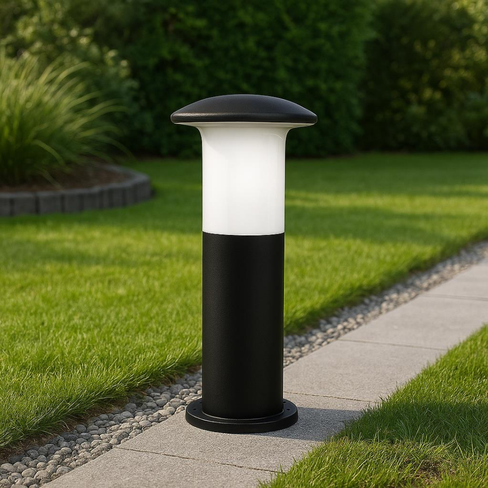 Zita Bahçe Set Üstü Armatür Mantar Uzun 41 cm Siyah | IP54 Koruma Sınıfı | E27 Duylu Değiştirilebilir Ampul Uyumlu