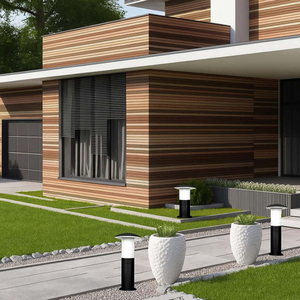 Zita Bahçe Set Üstü Armatür Mantar Uzun 41 cm Siyah | IP54 Koruma Sınıfı | E27 Duylu Değiştirilebilir Ampul Uyumlu