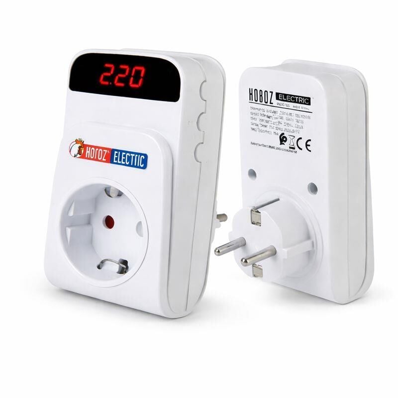 Horoz PROTEX-R Voltaj Korumalı Priz – Dijital Ekranlı, Ayarlanabilir Aşırı & Düşük Voltaj Koruması