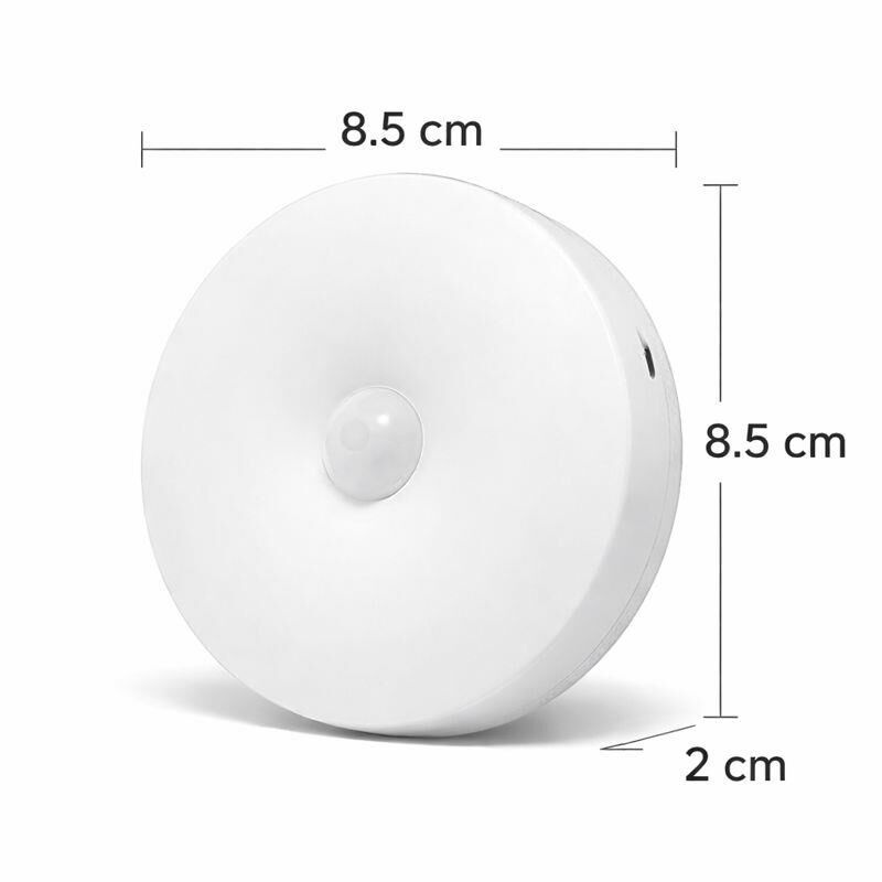 2’li Set Sensörlü LED Kabin Işığı Gece Lambası | 1,5W | 4000K Doğal Beyaz | 150 Lümen | USB Şarjlı | Manyetik & Bantlı | Mutfak Dolabı, Merdiven, Gardırop Aydınlatma Karanlıkta Harekete Duyarlı