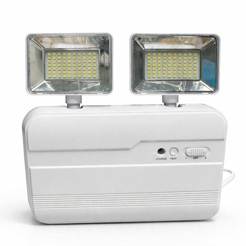 Cata CT-9172 2x10W Acil Aydınlatma Armatürü | 2200 Lümen | 2 Kademe | 6400K Beyaz Işık | 220V | IP20 | 22x22 cm