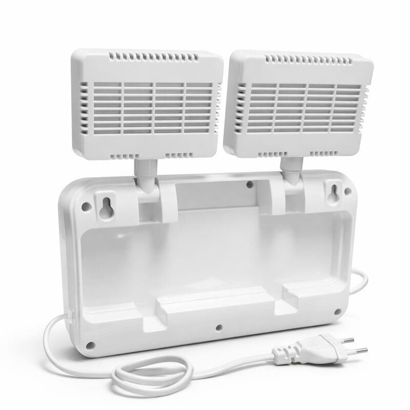 Cata CT-9172 2x10W Acil Aydınlatma Armatürü | 2200 Lümen | 2 Kademe | 6400K Beyaz Işık | 220V | IP20 | 22x22 cm