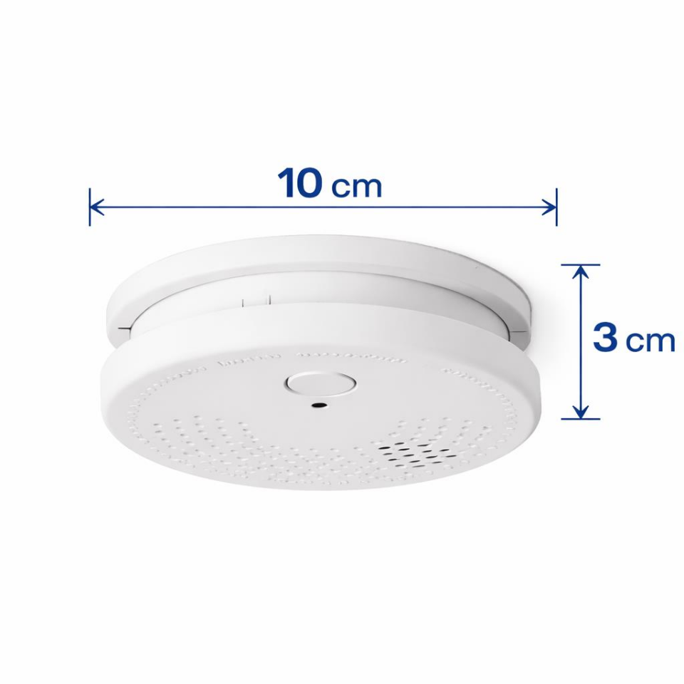 Cata CT-9451 Duman Dedektörü | 85 dB Alarm | 9V Pilli (Pil Hariç) | IP30 | 10x3 cm Yangın Uyarı Dedektörü