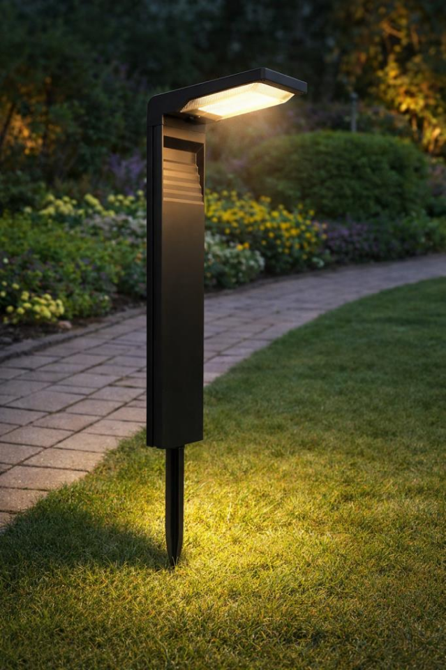 Hero Led 10W Solar LED Bahçe Aydınlatma Armatürü 3200K Günışığı – IP54 Suya Dayanıklı – Kazıklı Dış Mekan Armatür