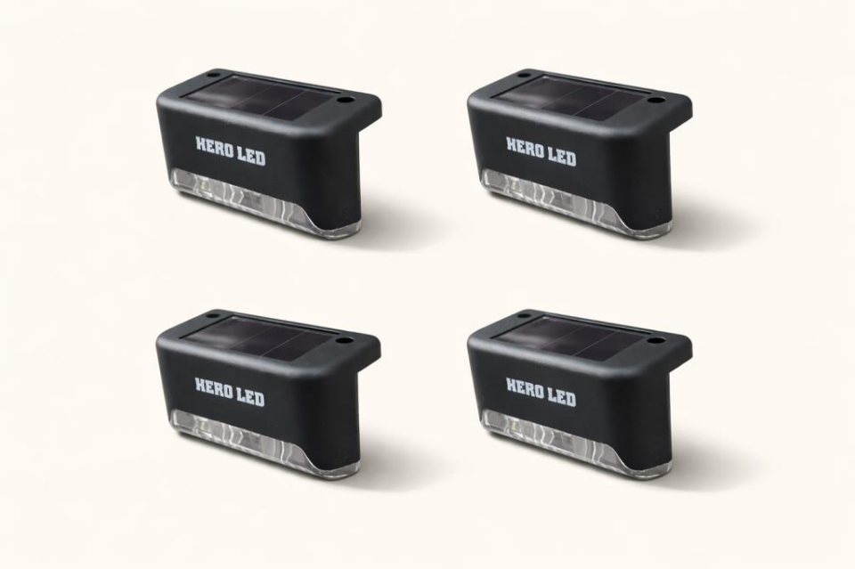 Hero Led 4 Lü Solar Köşe Armatürü İp64-Basamak-Merdiven-Bahçe Duvarı-Çit Aydınlatması