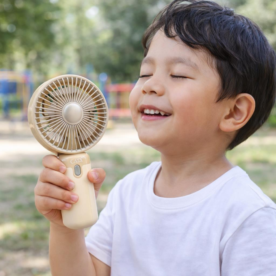 Cata CT 9949 El Vantilatörü 3 Kademeli Hız Ayarlı Taşınabilir Mini Fan Cep Fanı