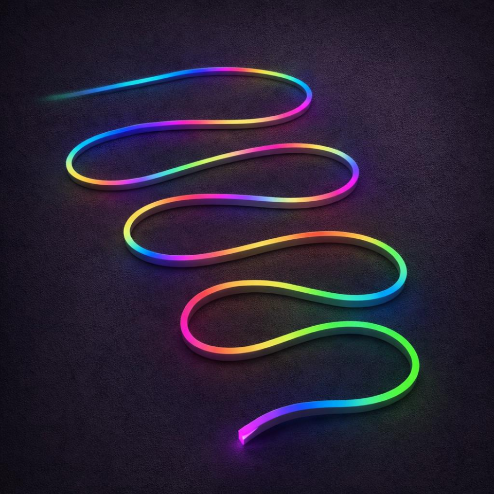 CT-4567-Akıllı RGB Neon Pixel LED Duvar Lambası – Mobil Uygulama Kontrollü, Müzik Senkronlu, Oyuncu Odası Dekoratif Gece Aydınlatması