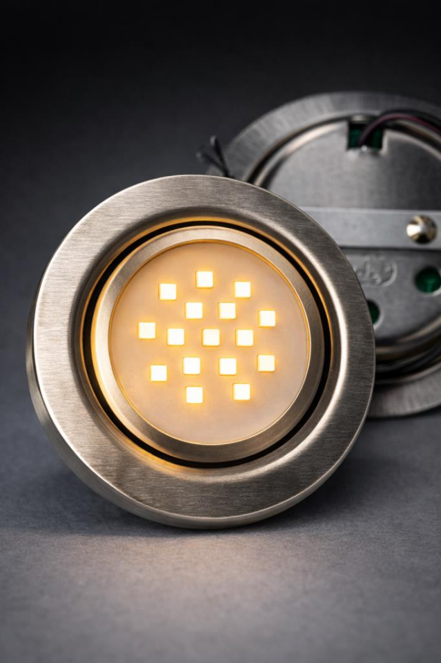 1 Watt Gömme LED Spot 220V Gün Işığı – Dolap İçi & Mutfak Altı Aydınlatma