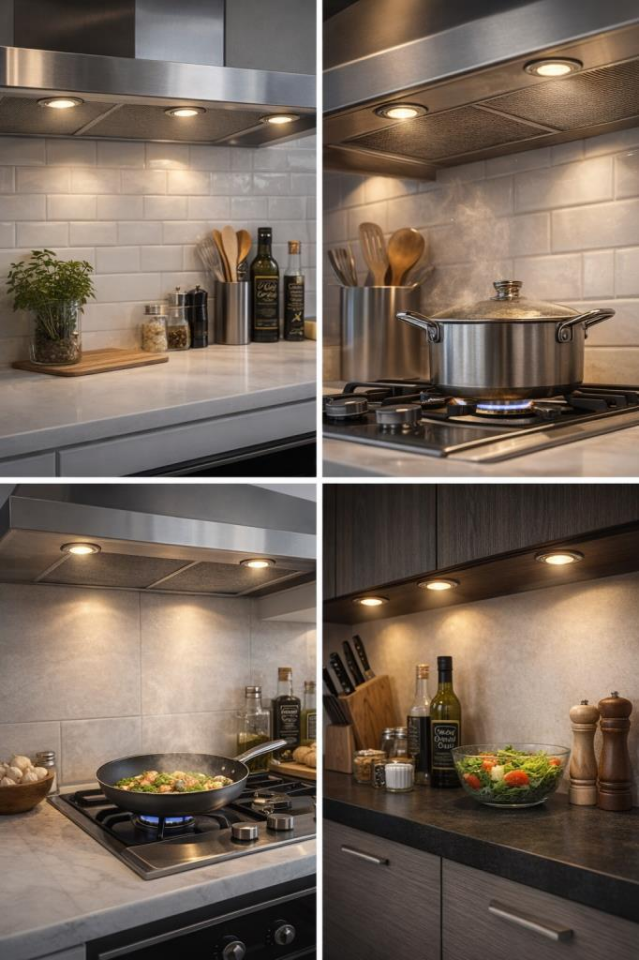 1 Watt Gömme LED Spot 220V Gün Işığı – Dolap İçi & Mutfak Altı Aydınlatma