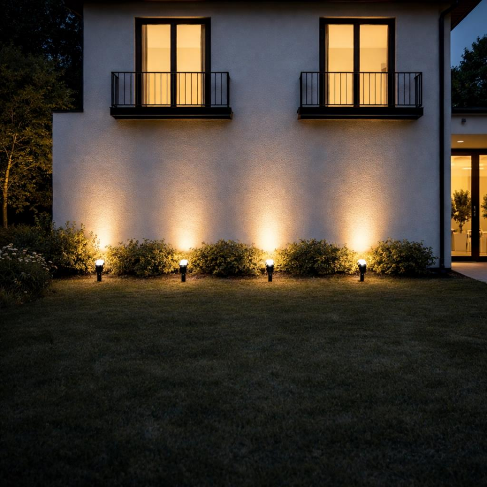 Zita Kazıklı Çim Çiçek Bahçe Duvar Aydınlatma Gün Işığı Ampul Dahil