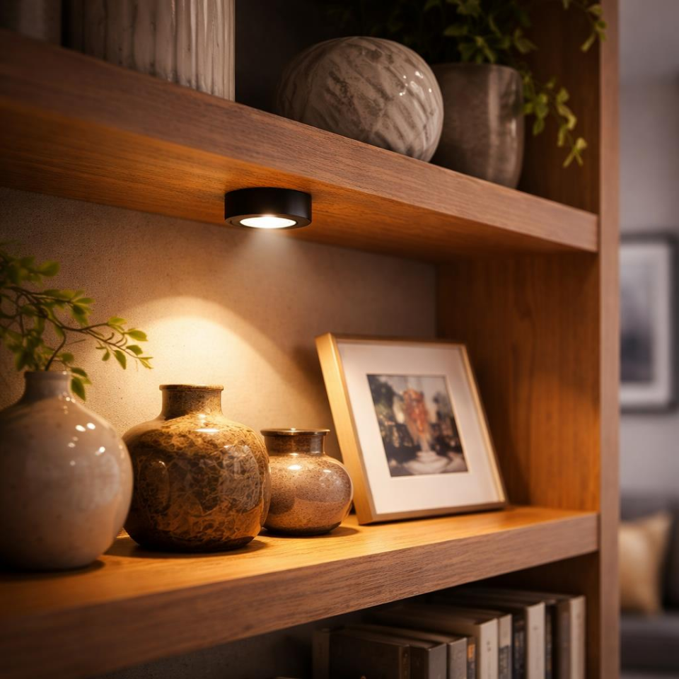 3W LED Sıva Üstü Mini Spot 220V Günışığı – 6 cm Mobil Raf & Dolap Aydınlatma