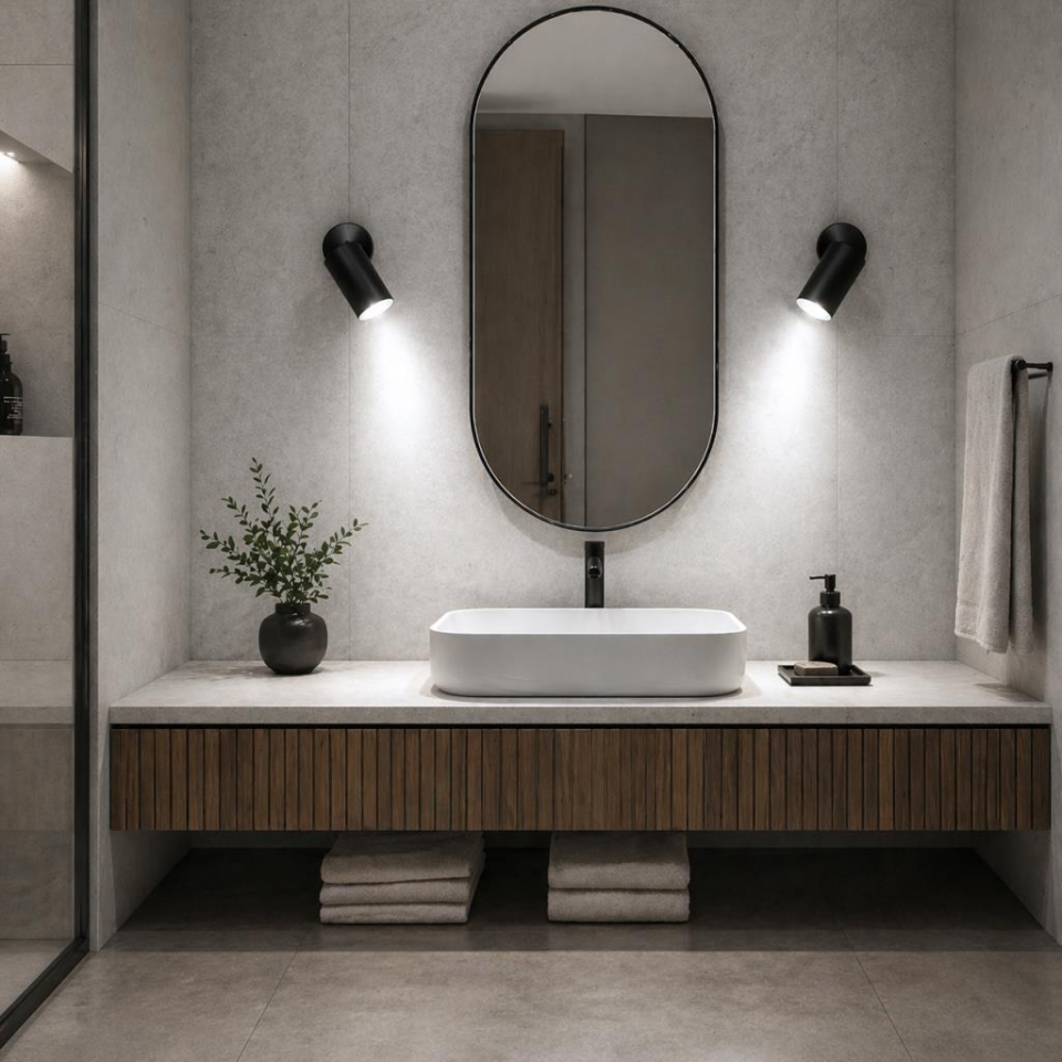 GU10 Duylu Siyah Aplik Spot – 4000K Naturel Işık 4,5W Ampul Dahil, Ayarlanabilir Başlık, Modern Tavan ve Duvar Aydınlatma Armatürü