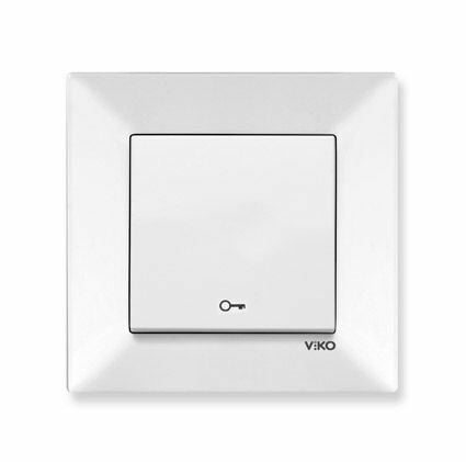 Viko Meridian Beyaz Kapı Otomatiği Anahtarı Çerçeve Dahil